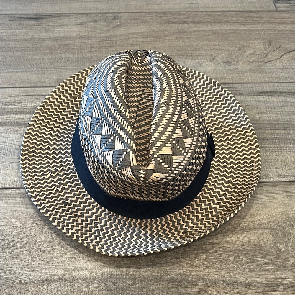 Scotch & Soda Patterned Black and Tan 100% Paper Hat